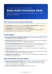Vorschau: die Baby-Geld-Checkliste 2026